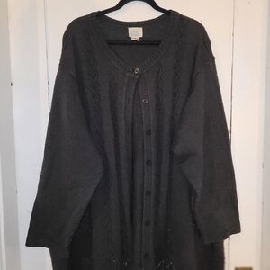 5x Only Necessities button up black sweater.